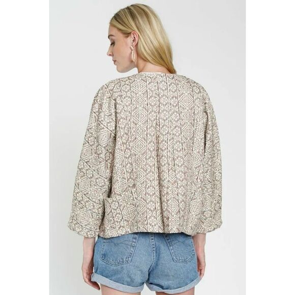 Anthropologie dRA Los Angeles Patio Textured Artist Jacket Women's Medium - Picture 4 of 13